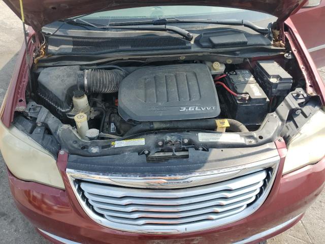 2C4RC1CG2CR134029 - 2012 CHRYSLER TOWN & COU TOURING L RED photo 12