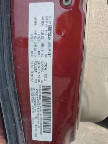 2C4RC1CG2CR134029 - 2012 CHRYSLER TOWN & COU TOURING L RED photo 14