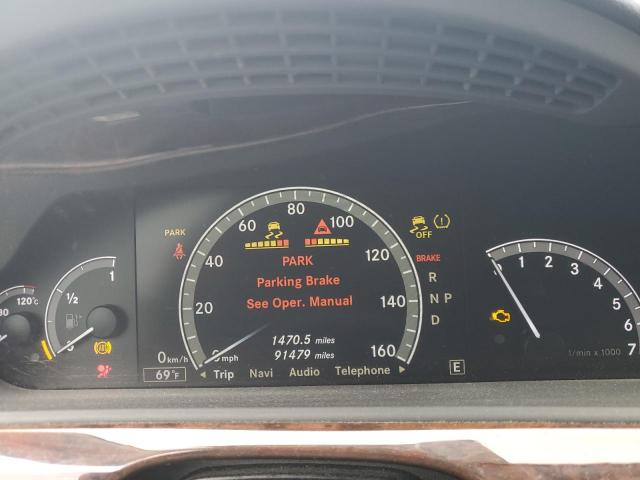 WDDNG9EB7CA467940 - 2012 MERCEDES-BENZ S 550 4MATIC SILVER photo 9