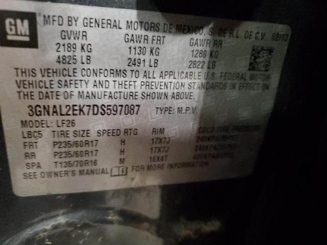 3GNAL2EK7DS597087 - 2013 CHEVROLET CAPTIVA LS 灰色 照片 13