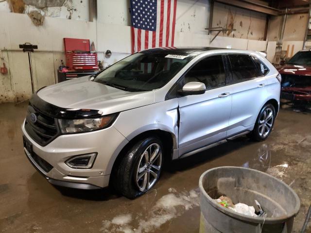 2FMTK4AP6FBB53866 - 2015 FORD EDGE SPORT SILVER photo 1