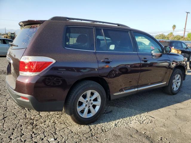 5TDZK3EH4DS095442 - 2013 TOYOTA HIGHLANDER BASE Бордовый фото 3
