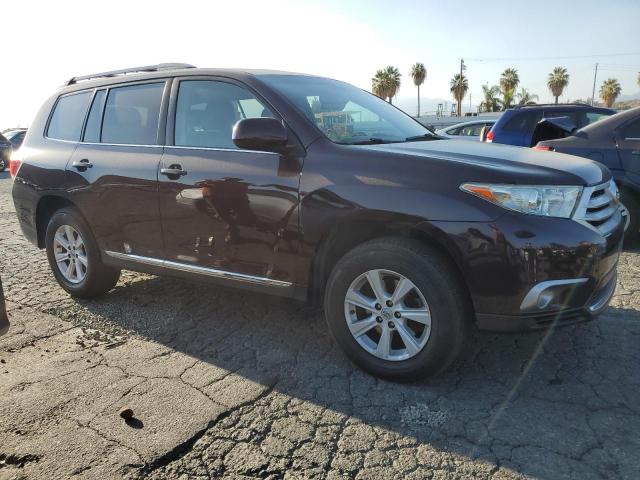 5TDZK3EH4DS095442 - 2013 TOYOTA HIGHLANDER BASE Бордовый фото 4