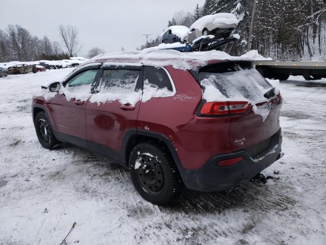 1C4PJMCB0FW583112 - 2015 JEEP CHEROKEE LATITUDE RED photo 2