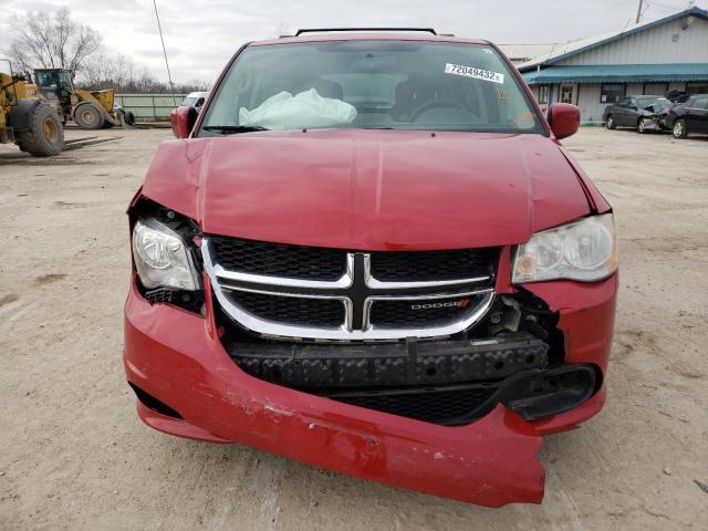 2C4RDGCG1DR627458 - 2013 DODGE GRAND CARA SXT RED photo 5