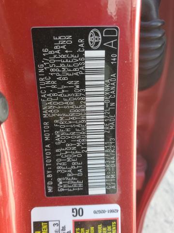 2T1BURHE9HC802873 - 2017 TOYOTA COROLLA L Rot Foto 13