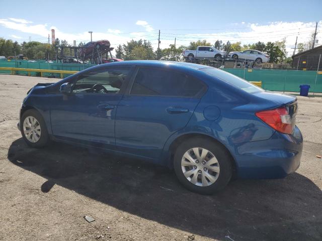 19XFB2F5XCE083273 - 2012 HONDA CIVIC LX BLUE photo 2