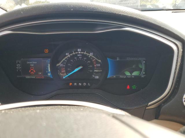 3FA6P0LUXKR262847 - 2019 FORD FUSION SE GRAY photo 9