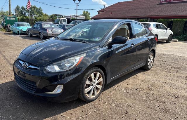 KMHCU4AE2DU277181 - 2013 HYUNDAI ACCENT GLS أسود صورة 2