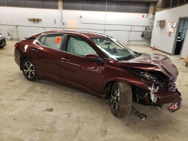 3N1AB8CV4PY285681 - 2023 NISSAN SENTRA SV BURGUNDY photo 4