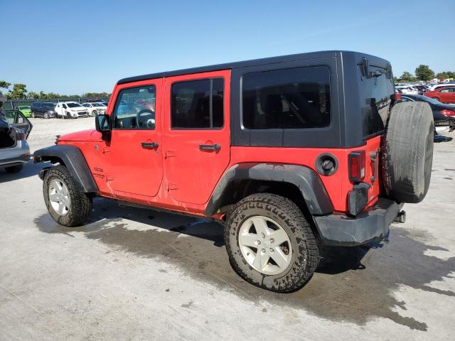 1C4BJWDG6DL621490 - 2013 JEEP WRANGLER UNLIMITED SPORT RED photo 2