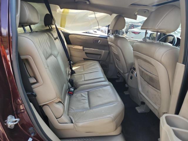 5FNYF3H50AB013076 - 2010 HONDA PILOT EXL BURGUNDY photo 11