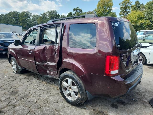 5FNYF3H50AB013076 - 2010 HONDA PILOT EXL BURGUNDY photo 2
