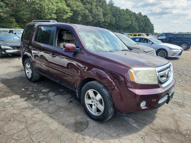 5FNYF3H50AB013076 - 2010 HONDA PILOT EXL BURGUNDY photo 4