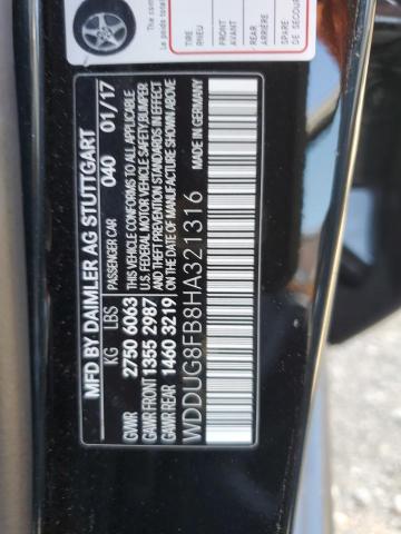 WDDUG8FB8HA321316 - 2017 MERCEDES-BENZ S 550 4MATIC BLACK photo 13