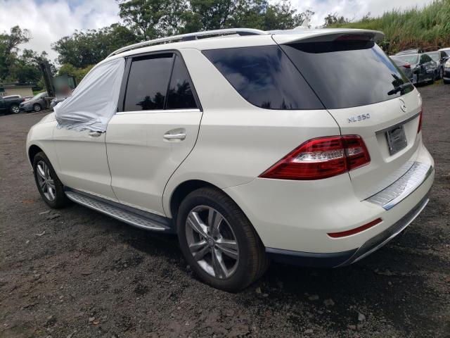 4JGDA5HB1DA110892 - 2013 MERCEDES-BENZ ML 350 4MATIC WHITE photo 2