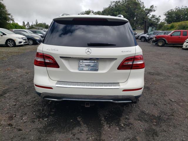 4JGDA5HB1DA110892 - 2013 MERCEDES-BENZ ML 350 4MATIC WHITE photo 6