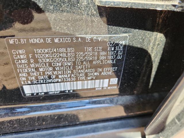 3CZRZ2H50PM733630 - 2023 HONDA HR-V SPORT BLACK photo 12