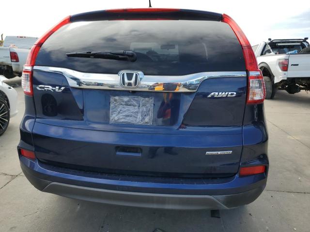 2HKRM4H41GH650866 - 2016 HONDA CR-V SE BLUE photo 6