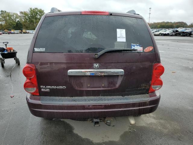 1D4HB48D24F124580 - 2004 DODGE DURANGO SLT BURGUNDY photo 6