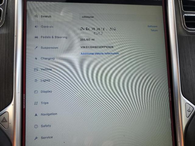 5YJSA1BC2DFP10608 - 2013 TESLA MODEL S Մոխրագույն լուսանկար 9