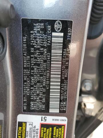 4T1B11HK8JU095463 - 2018 TOYOTA CAMRY L Boz foto 12