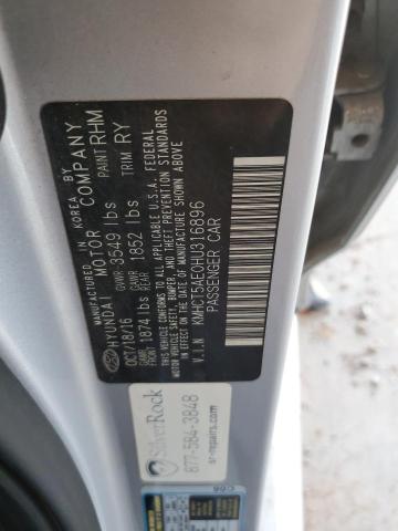 KMHCT5AE0HU316896 - 2017 HYUNDAI ACCENT SE ვერცხლისფერი ფოტო 12