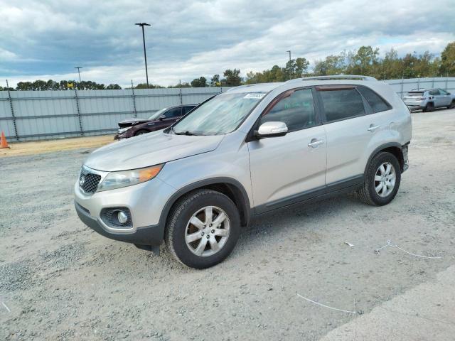 5XYKT4A64DG380132 - 2013 KIA SORENTO LX SILVER photo 1