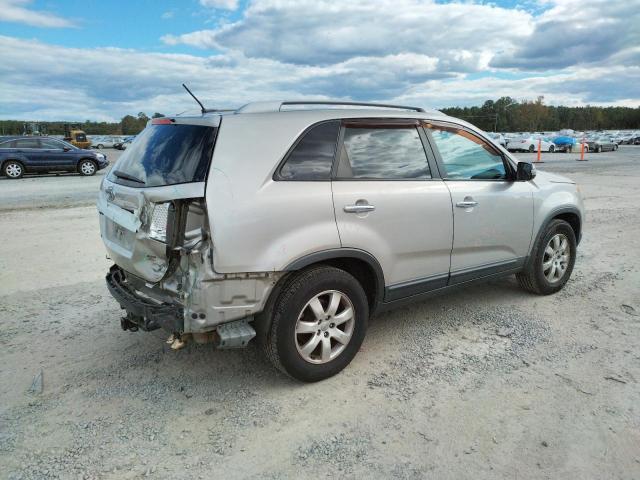 5XYKT4A64DG380132 - 2013 KIA SORENTO LX SILVER photo 3