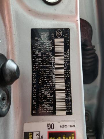 2T1BURHE3GC677089 - 2016 TOYOTA COROLLA L SILVER photo 12