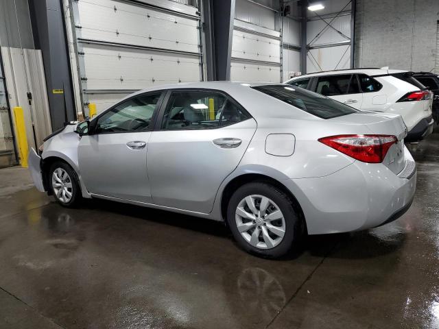 2T1BURHE3GC677089 - 2016 TOYOTA COROLLA L SILVER photo 2