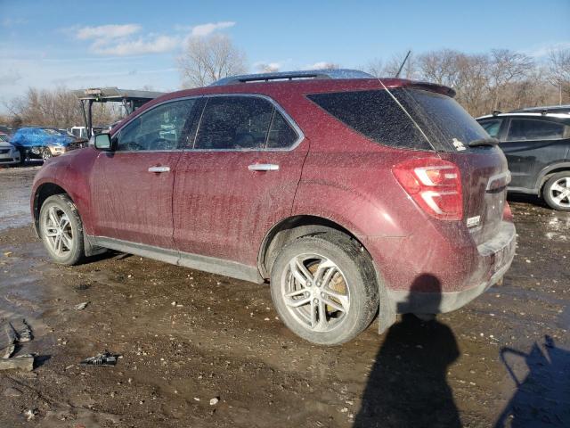 2GNALDEK8H1610409 - 2017 CHEVROLET EQUINOX PREMIER RED photo 2