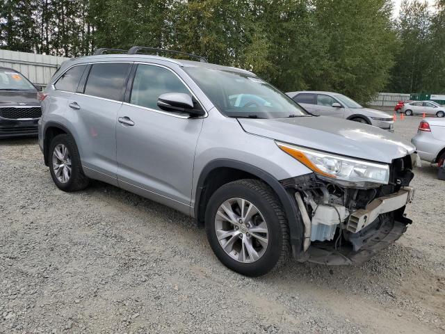 5TDJKRFH2FS224389 - 2015 TOYOTA HIGHLANDER XLE Արծաթագույն լուսանկար 4