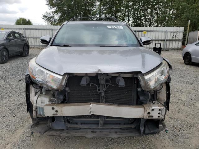 5TDJKRFH2FS224389 - 2015 TOYOTA HIGHLANDER XLE Արծաթագույն լուսանկար 5