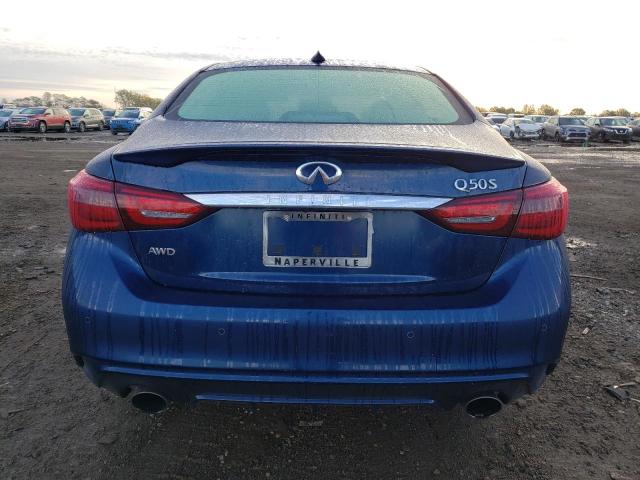 JN1EV7AR0KM557776 - 2019 INFINITI Q50 LUXE BLUE photo 6