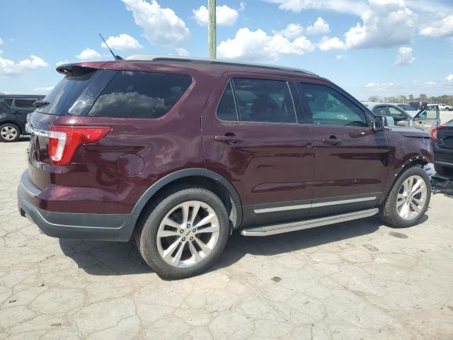 1FM5K7D82JGB39401 - 2018 FORD EXPLORER XLT MAROON photo 3