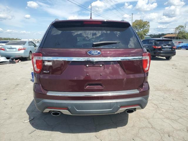 1FM5K7D82JGB39401 - 2018 FORD EXPLORER XLT MAROON photo 6