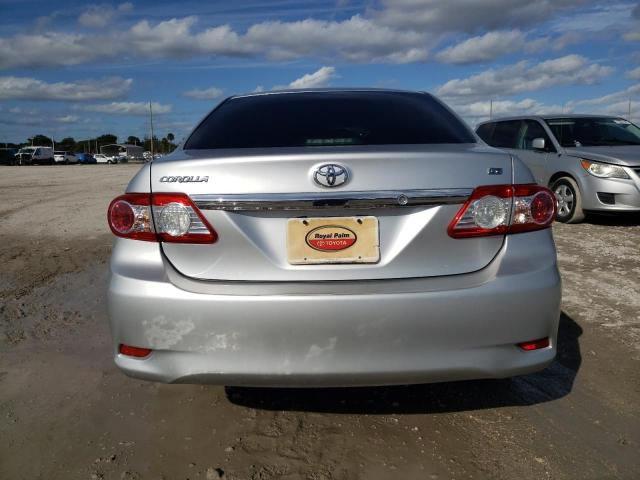 JTDBU4EE9C9173816 - 2012 TOYOTA COROLLA BASE SILVER photo 6