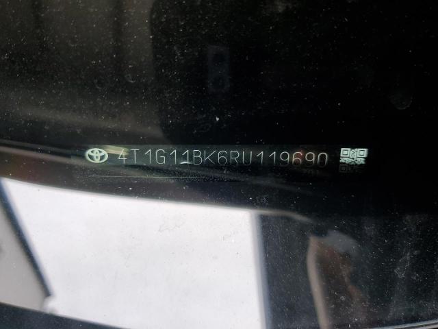 4T1G11BK6RU119690 - 2024 TOYOTA CAMRY SE NIGHT SHADE BLACK photo 12