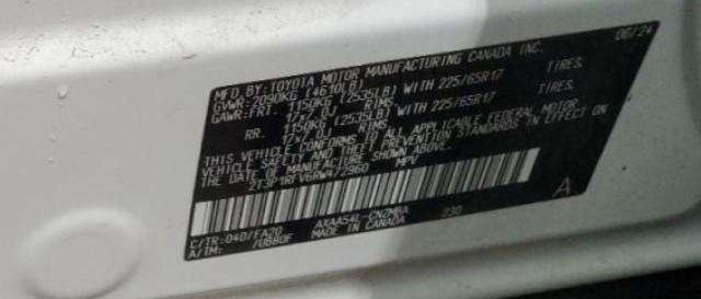 2T3P1RFV6RW472960 - 2024 TOYOTA RAV4 XLE თეთრი ფოტო 13