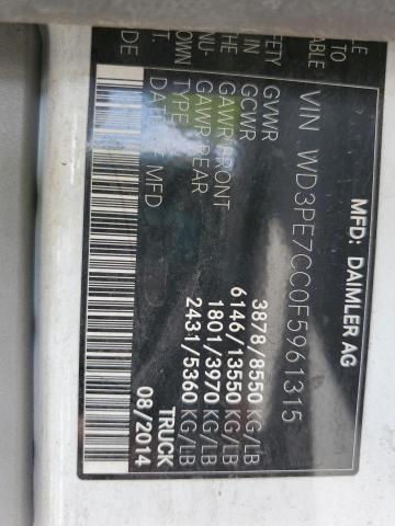 WD3PE7CC0F5961315 - 2015 MERCEDES-BENZ SPRINTER 2500 Ağ foto 13