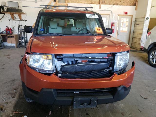 5J6YH2H78AL005238 - 2010 HONDA ELEMENT EX ORANGE photo 5