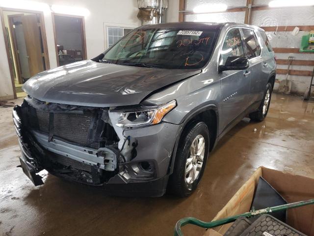 1GNERFKW8LJ251399 - 2020 CHEVROLET TRAVERSE LS GRAY photo 1