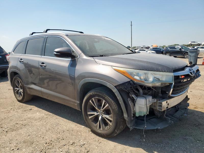 5TDKKRFH9GS130001 - 2016 TOYOTA HIGHLANDER XLE GRAY photo 4