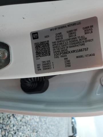 1GCPSBEKXR1166757 - 2024 CHEVROLET COLORADO 白色 照片 12