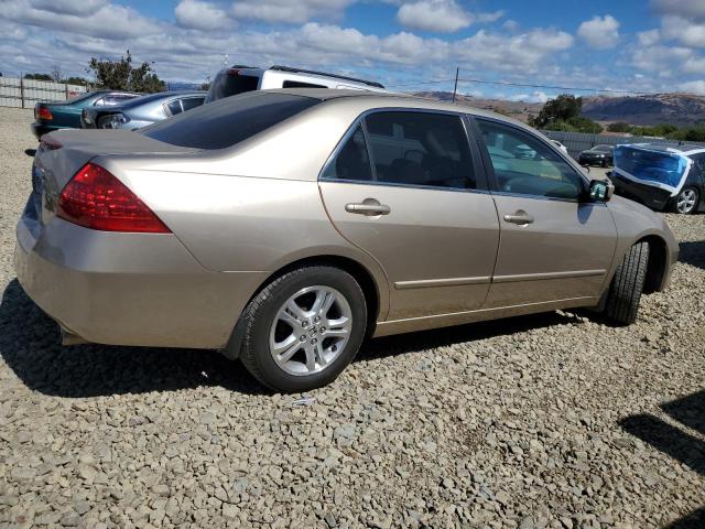 1HGCM56786A150610 - 2006 HONDA ACCORD EX TAN photo 3