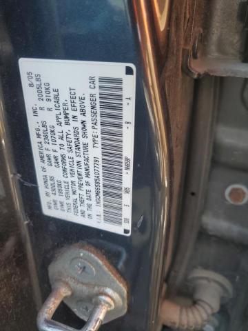 1HGCM66585A077791 - 2005 HONDA ACCORD EX BLACK photo 12