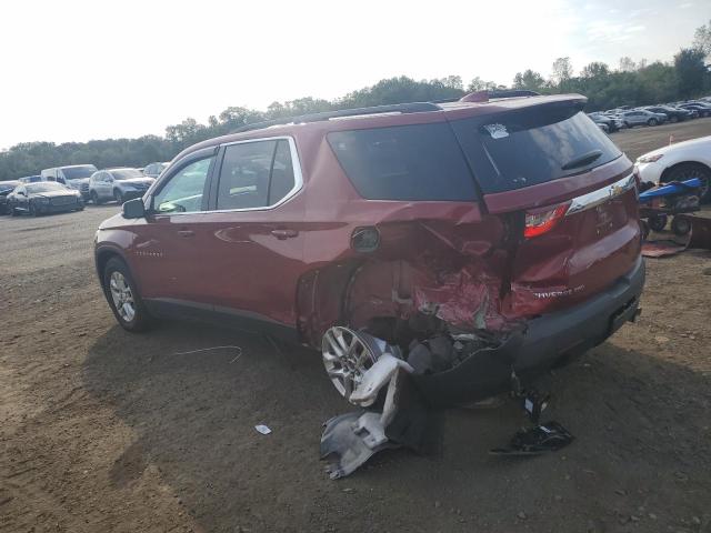 1GNEVGKW8MJ108830 - 2021 CHEVROLET TRAVERSE LT 红色 照片 2