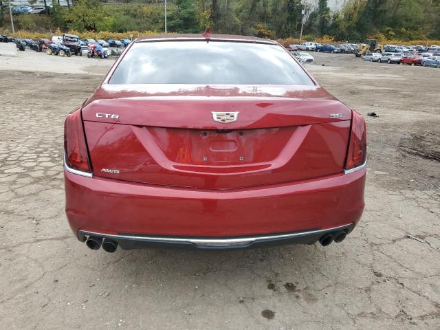 1G6KD5RS4JU102364 - 2018 CADILLAC CT6 LUXURY MAROON photo 6