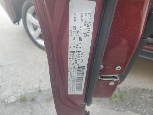 1C4PJLCBXJD620195 - 2018 JEEP CHEROKEE LATITUDE 栗色 照片 12